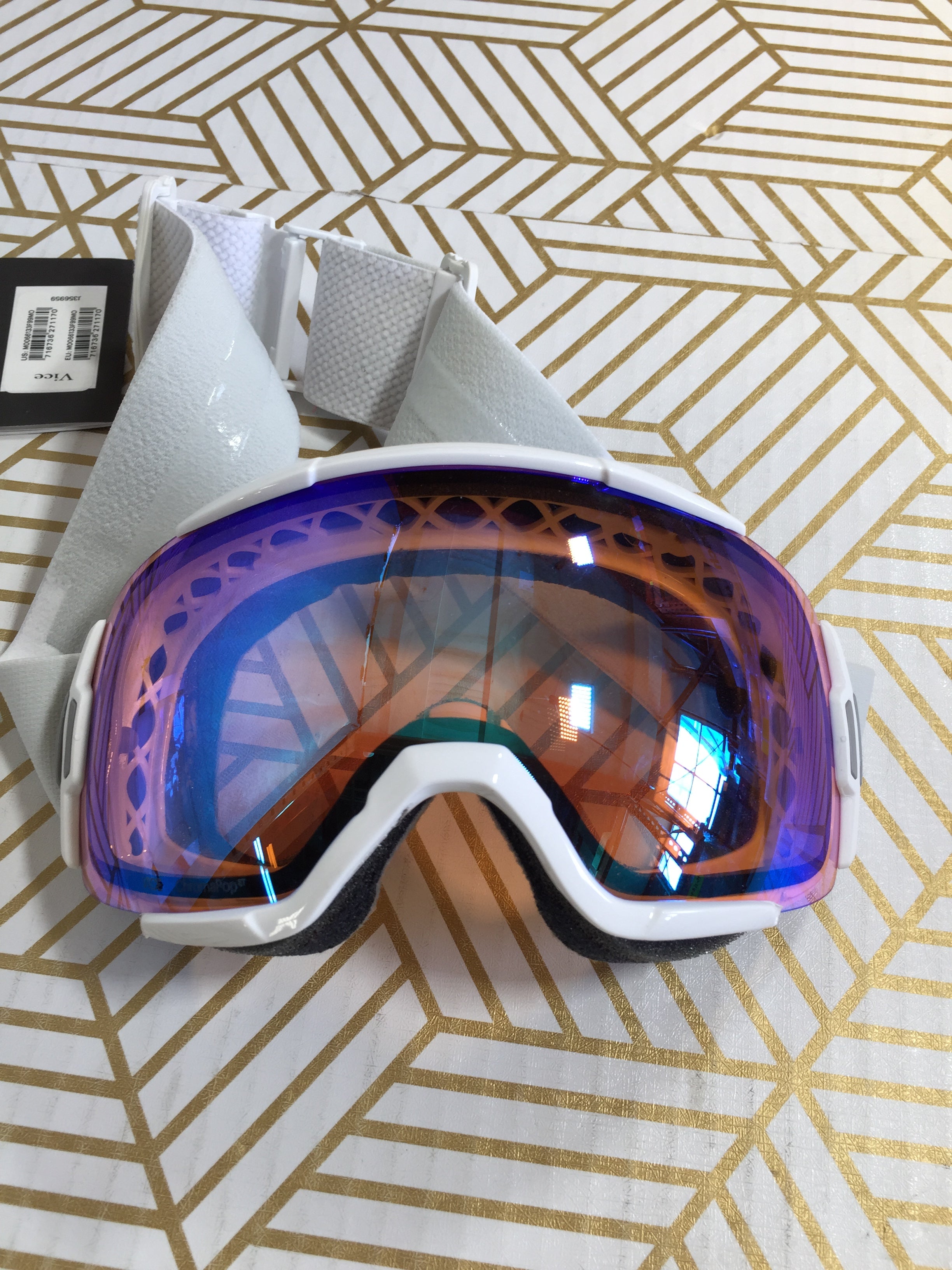 Smith Optics 2019 Vice Snow Goggles - Vaper White/Chromapop Storm Rose Flash (7746670035182)